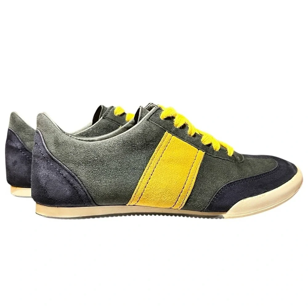 Emerson Fry‎ Woman Suede/Leather  Daily Trainers Navy/ Mustard Portugal EU 36